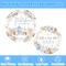 Blue Little Pumpkin Baby Shower Party Set for Boys – Boho Autumn Tableware, Plates, Napkins, Cups, Forks & Knives, Floral Fall Decorations for 24 Guests